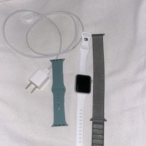 apple watch with two watch bands included